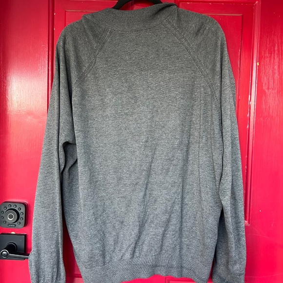 Greg Norman Long Sleeve Grey Zipper Zip Up Large - Picture 5 of 6